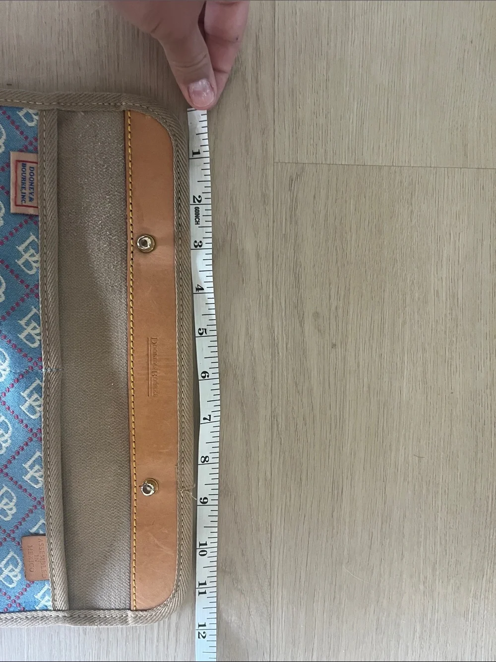 Vintage Dooney & Bourke Blue DB Monogram Travel Organizer / Jewelry Case